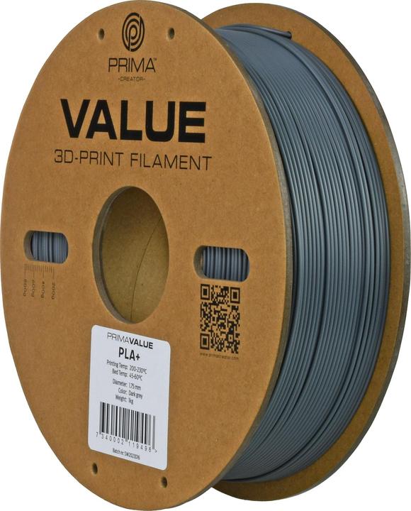 Actual product image Prima Creator PrimaValue PLA+ (PLA, 1.75 mm, 1320 g, Grey)