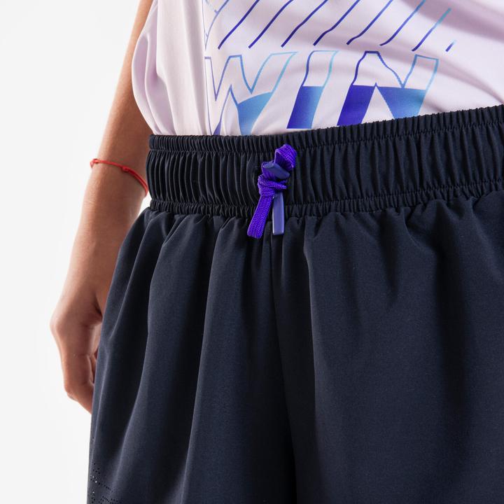 Actual product image Kiprun Laufshorts Mädchen atmungsaktiv - Dry+ 900 dunkelblau/lila (10, 11, 12)