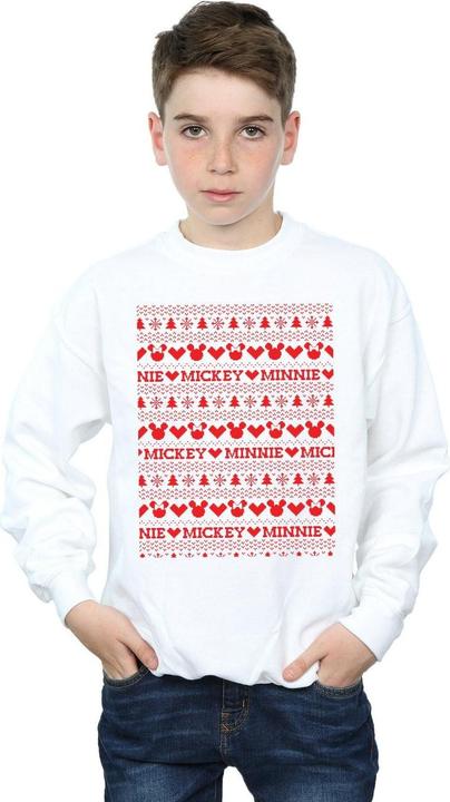 Immagine prodotto Disney Mickey And Minnie Christmas Fair Isle Felpa Ragazzi (116)