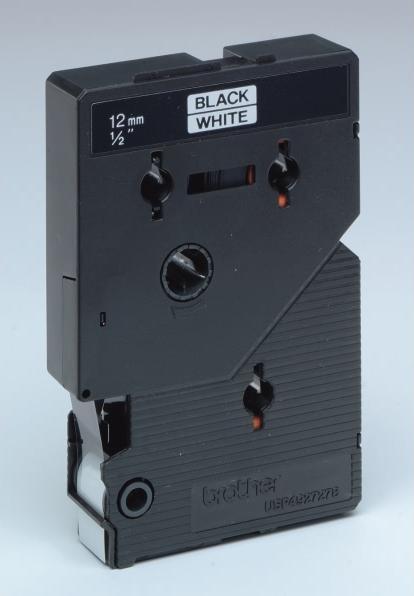 Actual product image Brother Tc-201 (1.20 cm, Black)