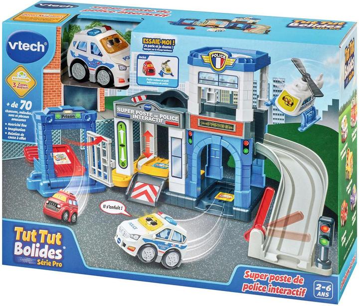 Actual product image VTech Tut Tut Bolides Série Pro - Super poste de police interactif (+ Chris, lieutenant de police)