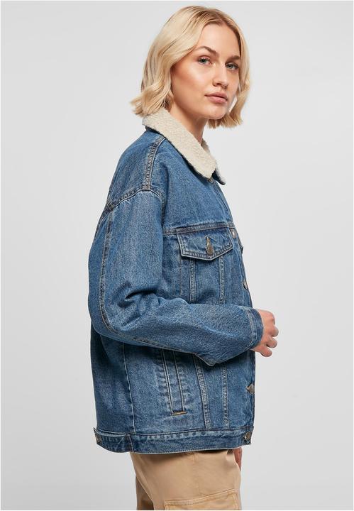 Actual product image Urban Classics Ladies Oversized Sherpa Denim Jacket (M)