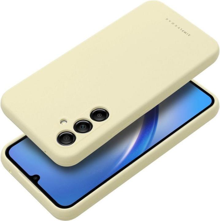 Actual product image Roar Back panel cover case CLOUD SKIN for SAMSUNG A34 5G Light Yellow (Samsung Galaxy A34 5G)