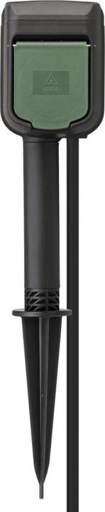 Actual product image Brennenstuhl Connect WIFI garden socket with ground spike and mounting plate IP44 2-fold 10m H07RN-F3G1,5 (2 x, CEE 7/3, 10 m)