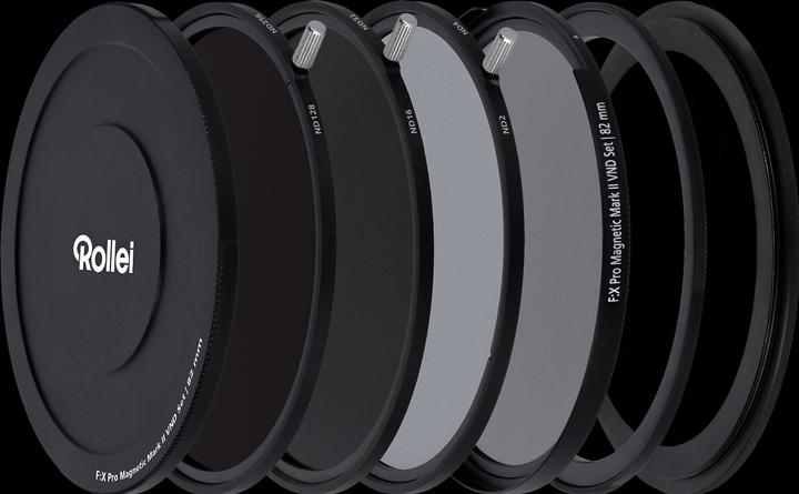 Produktbild Rollei F:X Pro Magnetische Rundfilter Mark II 82 mm – VND-Set (82 mm, ND- / Graufilter)