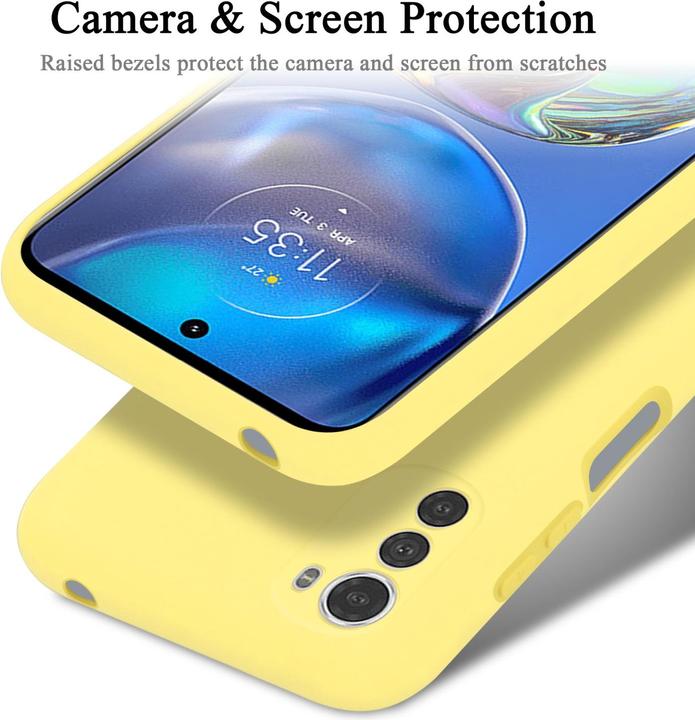 Actual product image Cadorabo TPU Liquid Silicone Case Cover for Motorola MOTO E32 4G / E32S (Motorola Moto E32s)