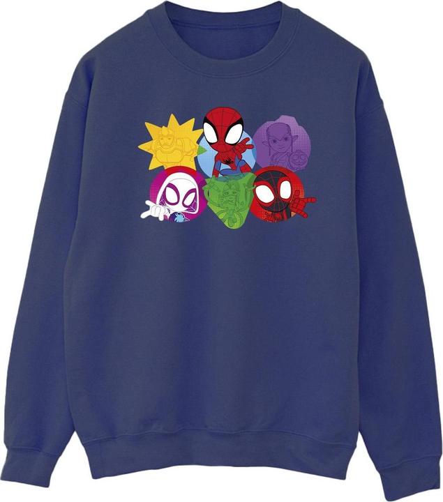 Actual product image Mens Spidey And His Amazing Friends Faces Sweatshirt (5XL)