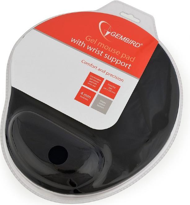 Image du produit Gembird MP-GEL-BLACK tapis de souris