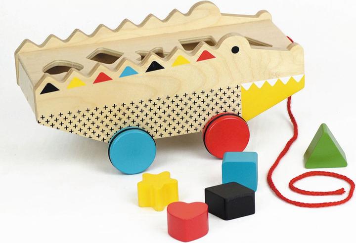 Produktbild Petitcollage Nachzieh-Krokodil mit Sortierbox