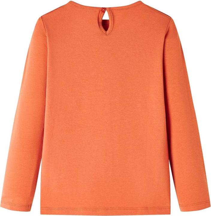 Immagine prodotto VidaXL Camicia da bambino a maniche lunghe arancione scuro 128,Materiale: 95 (128)