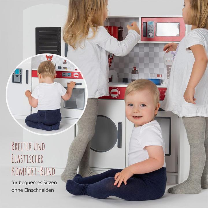 Produktbild La Loona LaLoona Baby-Strumpfhosen Strumpfhose 4er Pack - Marine Grau-Melange - (62/68)
