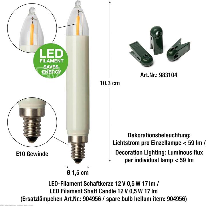 Actual product image Hellum Christmas tree lighting (16.30 m)