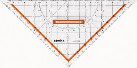 Produktbild Rotring Centro Zeichen-Dreieck mit Griff (230 mm)
