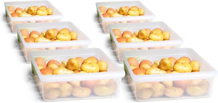 Produktbild Novaliv 6X Kühlschrank Organizer 30,5 x 7,5 x 22 cm BPA-frei Küchenordnung Made in Germany Kühlschra