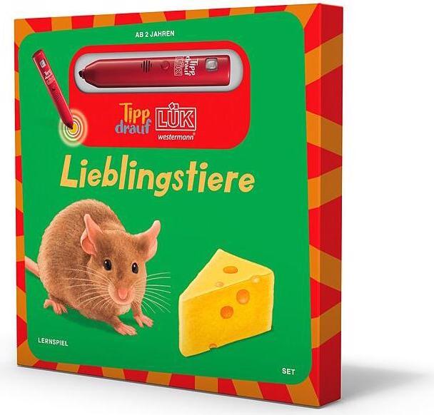 Immagine prodotto Tip-on libro illustrato animali preferiti + matita (Tedesco)