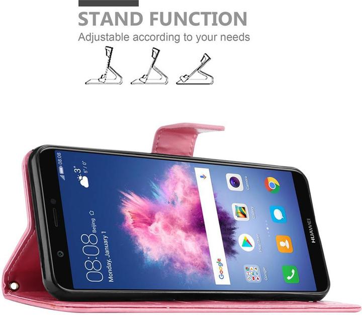 Immagine prodotto Cadorabo Copertina del libro di fiori (Huawei Enjoy 7S, Huawei P Smart (2018))