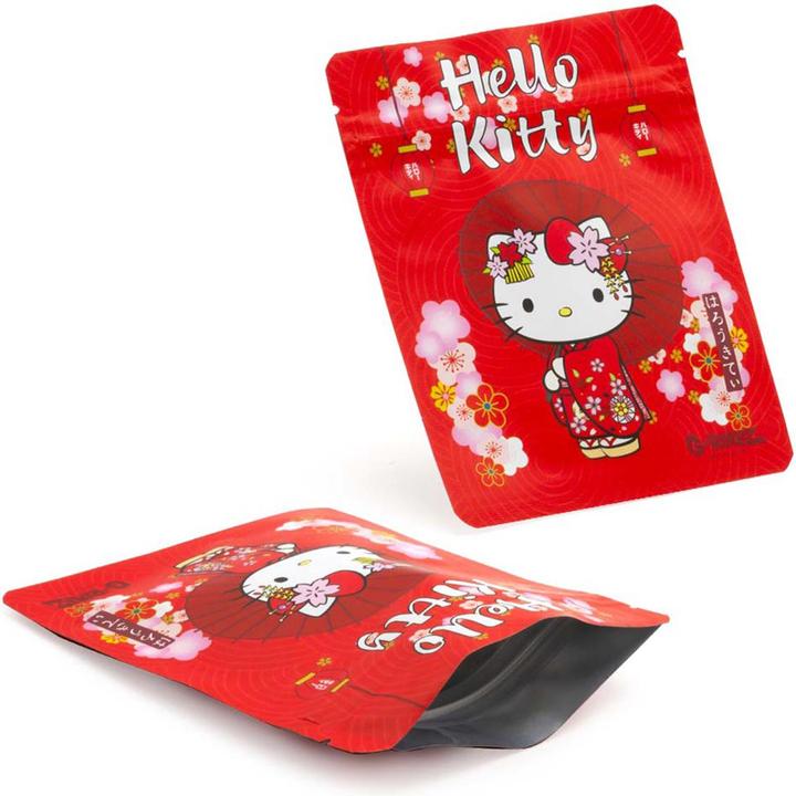 Produktbild G-Rollz Hello Kitty Kimono Red Smellproof Bags Hello Kitty 100 x 125mm 8pcs