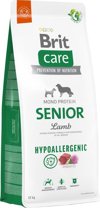 Immagine prodotto Brit Care Hypoallergenic Senior Lamb&Rice - Cibo secco per cani - 12 kg (Senior, 1 pz., 12000 g)