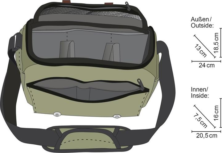 Image du produit mantona Sacoche pour appareil photo Milano piccolo (Sac à bandoulière pour appareil photo)