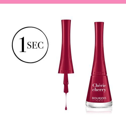 Actual product image Bourjois 1 Second (Cherie Cherry, Gel-Effect Nail Polish)