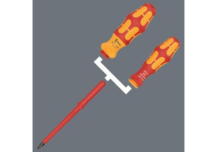 Image du produit Wera Kraftform Kompakt VDE 17 RA 1 (Cruciforme PZ, Recouvrement cruciforme Phillipps (PH), Escale, Pin-torx)