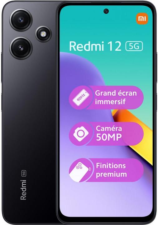 Produktbild Xiaomi Redmi 12 (128 GB, Midnight Black, 6.79", Hybrid Dual SIM, 50 Mpx, 4G)