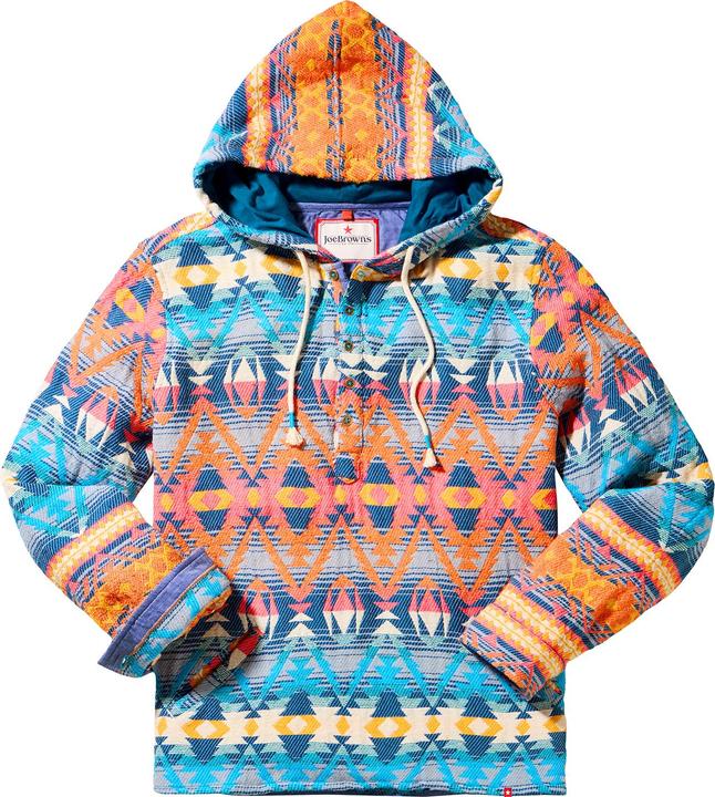 Produktbild Joe Browns Bright Aztec Button Detail Hoodie (S)