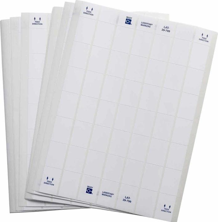 Produktbild Brady LAT-39-799-2.5, Nylongewebe, Weiss, 25.4 x 36.5 mm, permanent, US-Letter, 7-bahnig (2.520 E.)