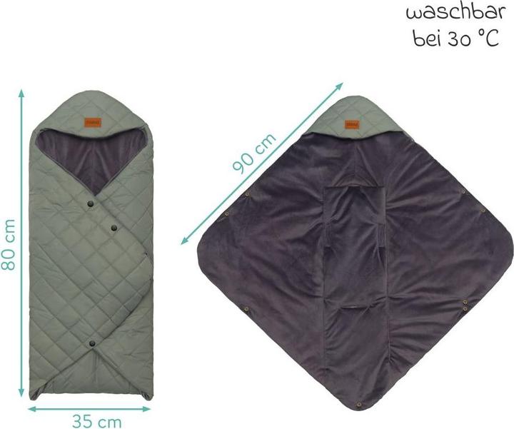 Produktbild Fillikid Fusssäcke für Babyschalen & Babywannen Einschlagdecke Palü für Babyschalen und Babywannen