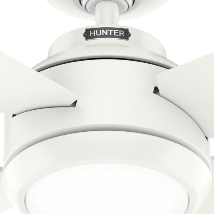 Actual product image Hunter Fans DC Deckenventilator Greta Weiss mit LED & Fernbedienung (45 dB)