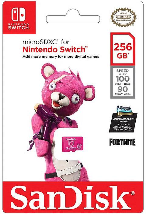 Immagine prodotto SanDisk Nintendo Switch Card Fortnite Edition (256 GB, microSDXC, U3, UHS-I)