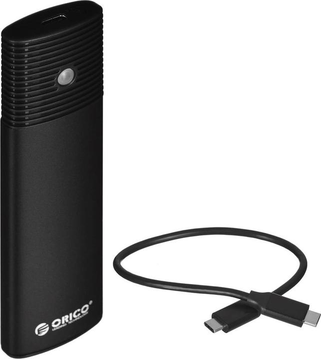 Actual product image Orico M.2 NVMe External Enclosure, PWM2-G2-BK-EP, USB-C, 10Gbps (Black) (M.2 2230, M.2 2260, M.2 2280, M.2 2242)