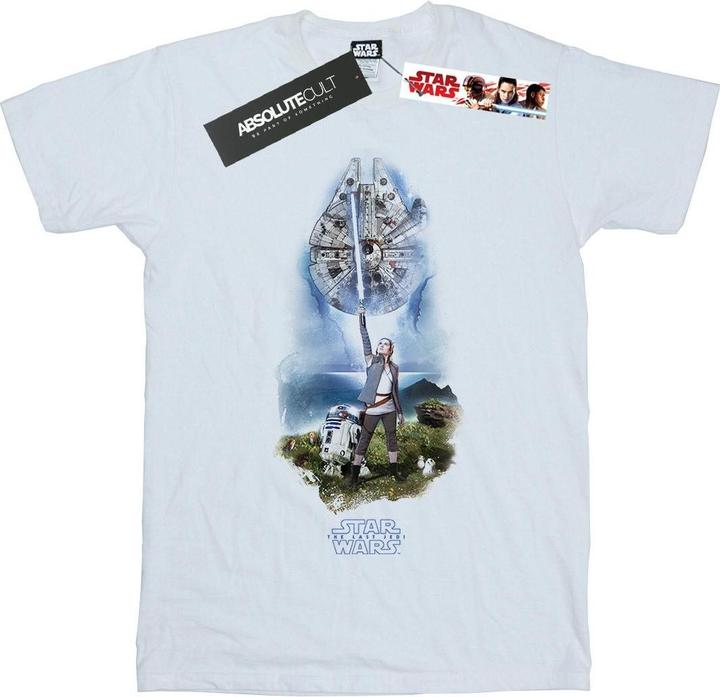Actual product image Star Wars Boys The Last Jedi Rey Lightsaber T-Shirt (116)