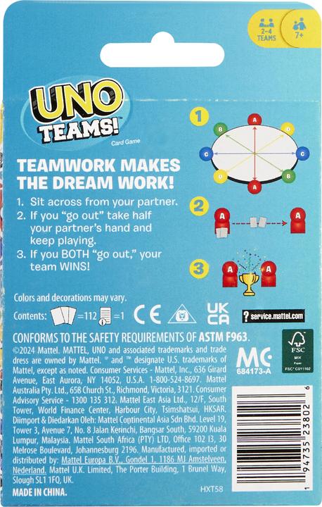 Immagine prodotto Mattel Games Squadre Uno (Tedesco)
