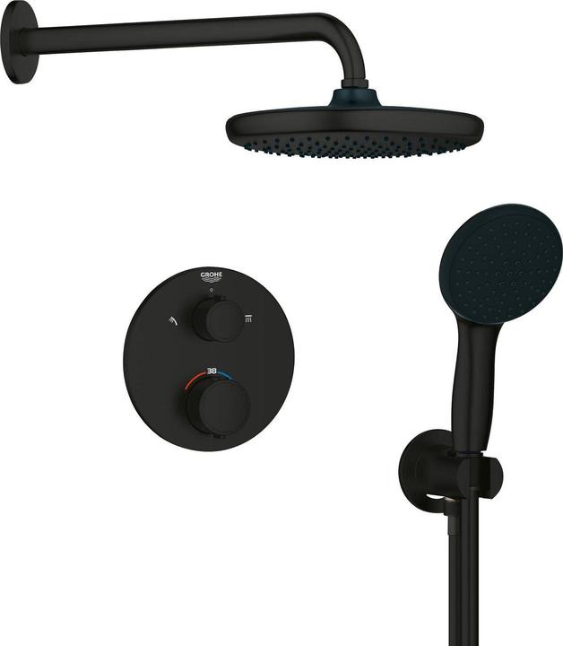 Grohe Precision Thermostat Unterputz-Duschsystem mit Vitalio Start 250 Kopfbrause und Vitalio Start 110 Ha