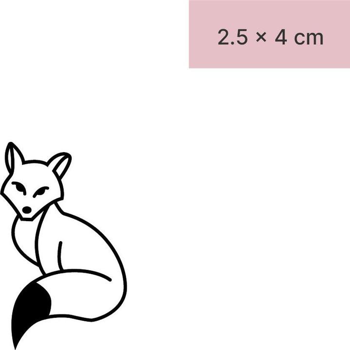 Image du produit minink Tatouage temporaire - Renard à la queue acérée