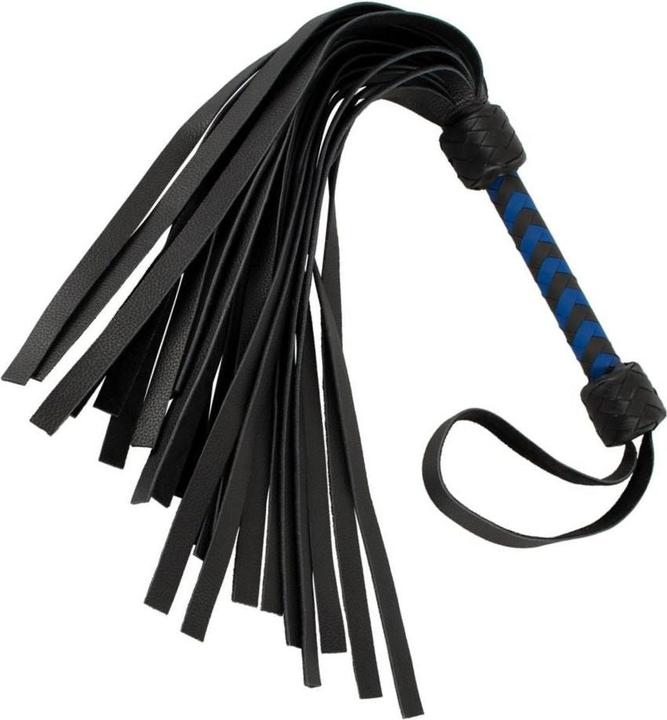 Zado Flogger en cuir noir/royal