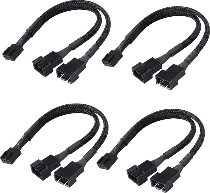 Actual product image Akasa PWM fan splitter, pack of 4