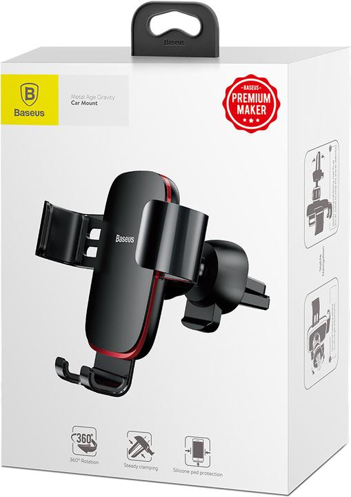 Actual product image Baseus Metal Age Gravity Car Mount (Outlet Version)