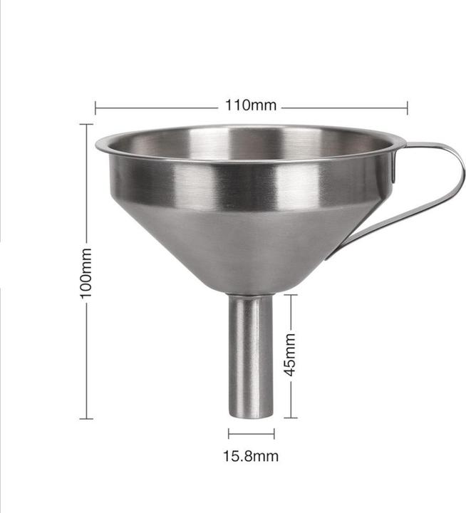 Image du produit Purecrea Entonnoir en résine en acier inoxydable avec filtre 11cm