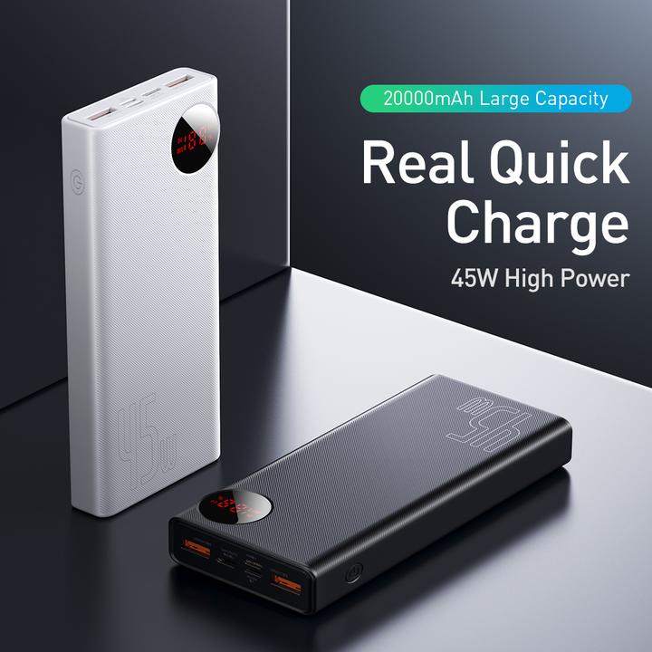 Produktbild Baseus Mulight Digital Display (20000 mAh, 45 W, 74 Wh)