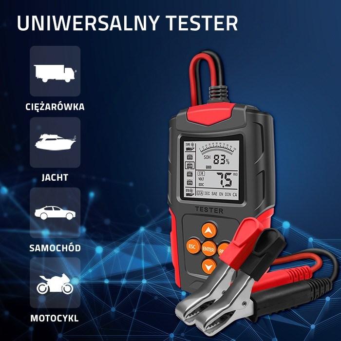 Actual product image Qoltec LCD-Digital-Batterietester