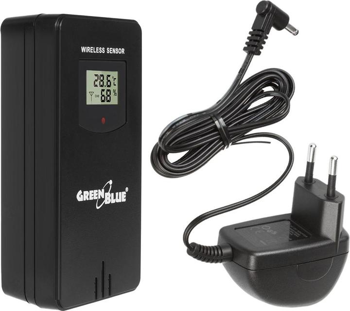 Image du produit Greenblue Station météo sans fil couleur avec DCF phases de lune baromètre calendrier alimentation GB540N