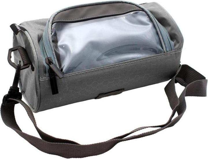 Produktbild Dunlop - Fahrradlenkertasche/Gepäcktasche mit Smartphonetasche (grau) (1.20 l, Lenkertasche)