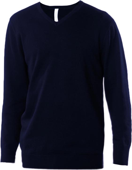 Kariban Feinstrickpullover Mit Vausschnitt (L)