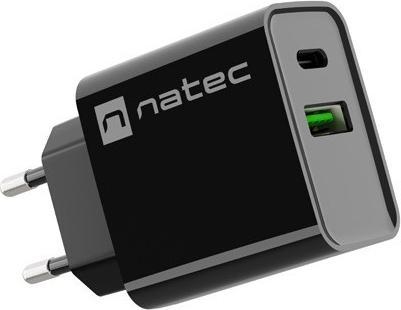 Image du produit Genesis Natec ładowarka Sieciowa Ribera USB-A + USB-C 20w Power Delivery Czarna Nuc-2062 (20 W)