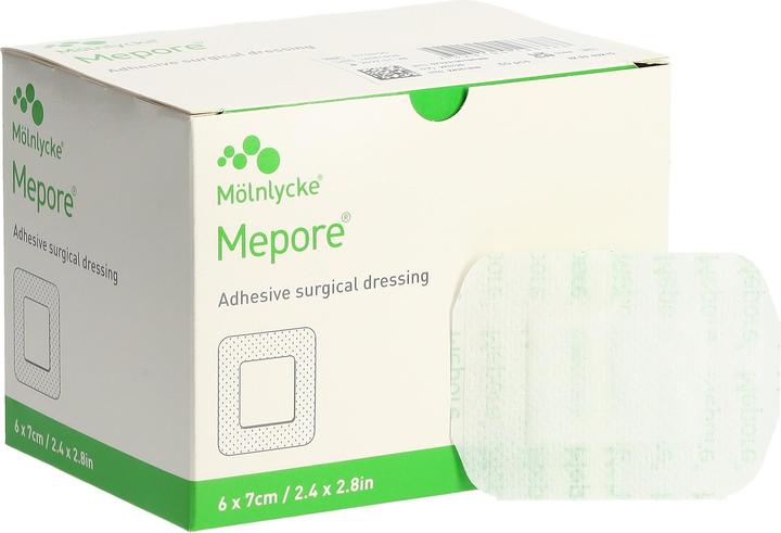 Actual product image Mepore Wundverband 7x6cm Wundkissen 4x3cm steril (60 x)