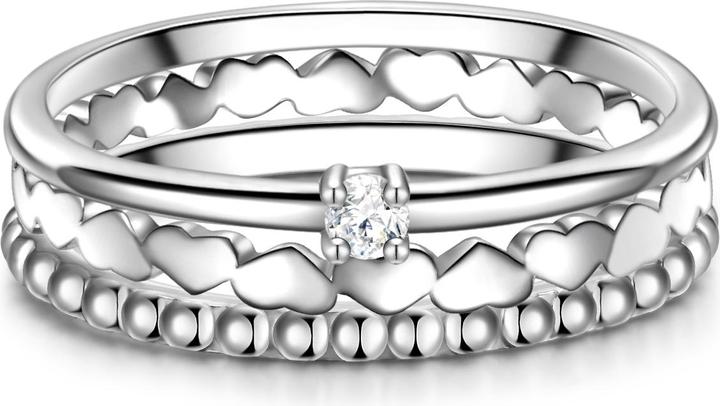 Produktbild Glanzstücke München Damen Herz/Kugel Sterling Silber Zirkonia silber - 32024 (58, 925 Silber)