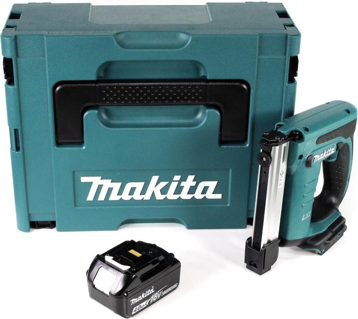Produktbild Makita DST 221 M1J 18 V Li-ion Akku Tacker im Makpac + 1x BL 1840 B 4,0 Ah Li-Ion Akku - ohne Ladege