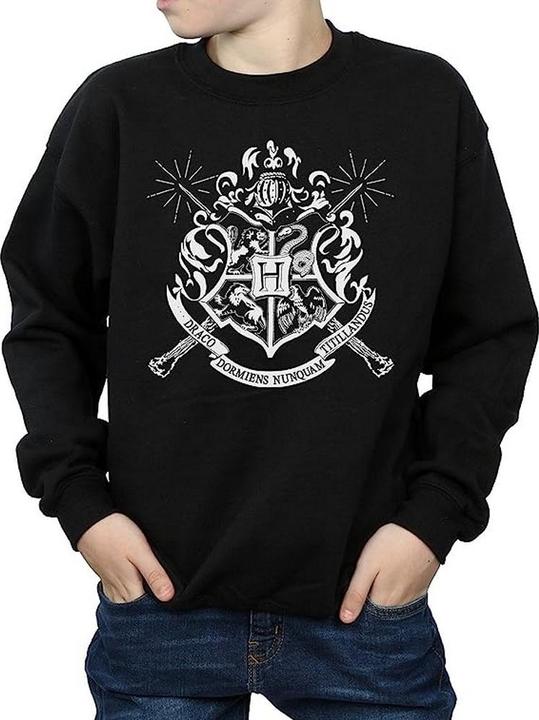 Immagine prodotto Felpa con bacchette con stemma di Hogwarts per ragazzi (152, 158)
